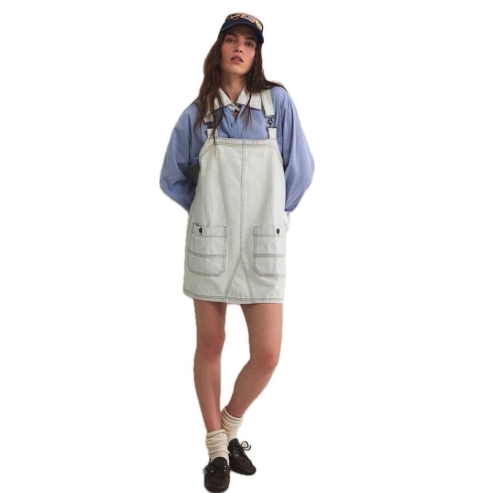 NWT Free People We The Free Overall Smock Mini Top